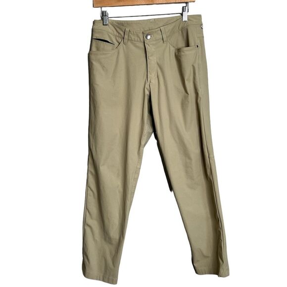 Lululemon abc warp stream chino beige tan pants size 30 Gorpcore hiking camping - Picture 1 of 14